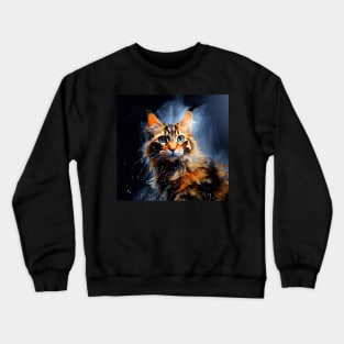 Calico cat art Crewneck Sweatshirt